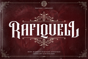 Rafiquell - Victorian Decorative Font Font Download