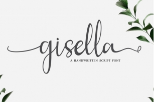 Gisella - A Script Handwritten  Font Font Download