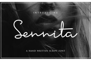 Sennita Script Style Font Download