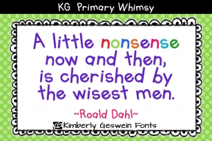 KG Primary Whimsy Font Download
