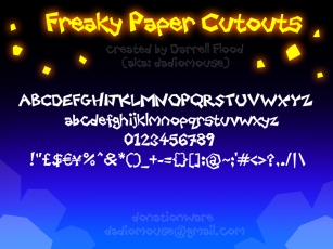 Freaky Paper Cutouts Font Download