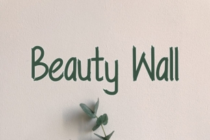 Beauty Wall Font Download