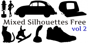 Mixed Silhouettes Free vol 2 Font Download