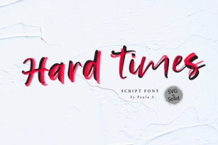 Hard Time + SVG Font Font Download