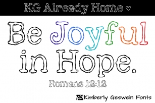 KG Already Home Font Download