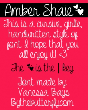 Amber Shaie Font Download