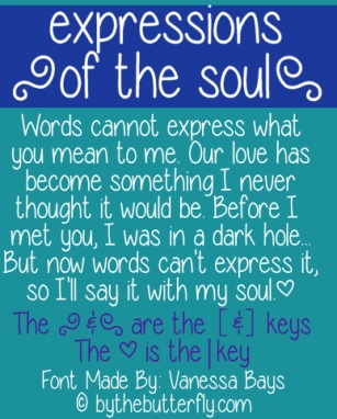 Expressions of the soul Font Download