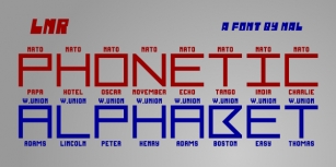 LNR Phonetic Alphabe Font Download
