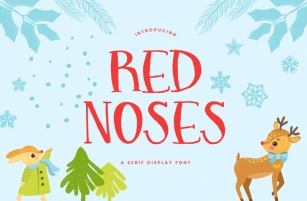 Red Noses - A Serif Font + Outlines Font Download