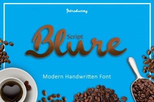 BLURE Script Font Download