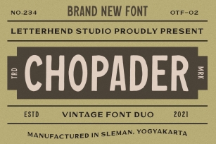 Chopader Font Download