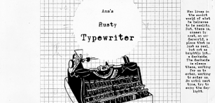Ana's Rusty Typewriter Font Download