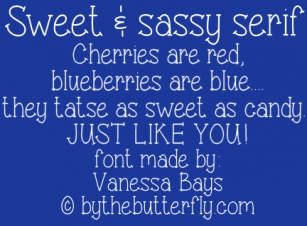 Sweet & sassy serif Font Download