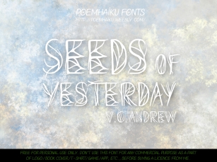 Seeds of Yesterday Font Download