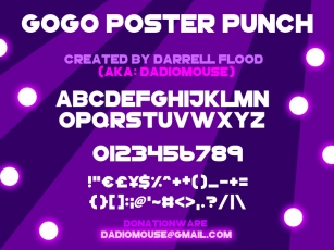 GoGoPosterPunch Font Download