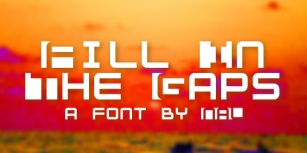 Fill In The Gaps Font Download