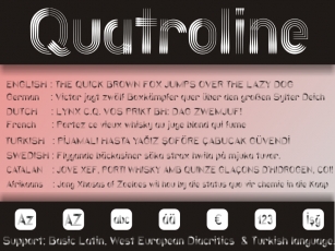 Quatroline Font Download