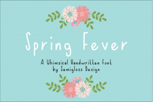 Spring Fever Font Font Download