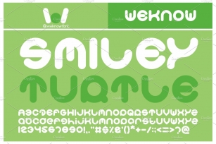 smiley turtle font Font Download