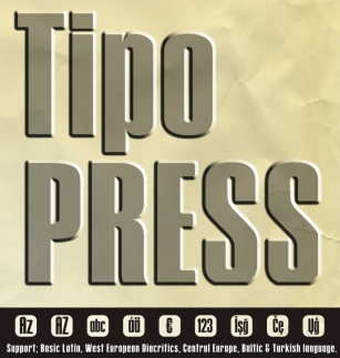 Tipo PRESS Font Download
