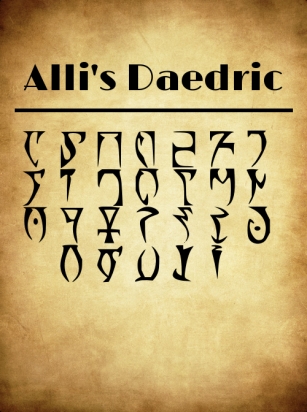 Alli’s Daedric Font Download