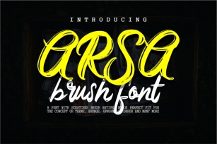 Arsa - Brush Font Font Download
