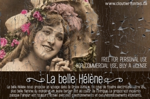 CF La belle Helene P Font Download
