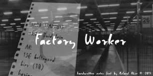 Factory Worker Font Download