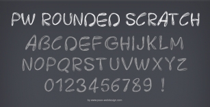 PWRoundedScratch Font Download