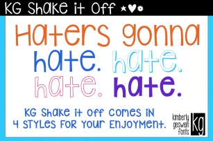 KG Shake it Off Font Download