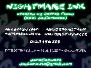 Nightmare Ink Font Download