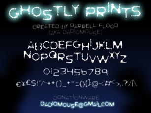 Ghostly Prints Font Download