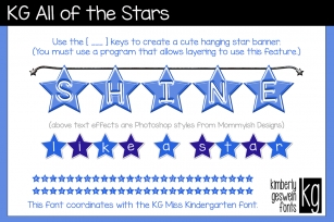 KG All of the Stars Font Download