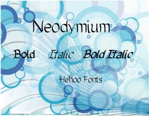 Neodymium Font Download