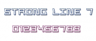 Strong Line 7 Font Download
