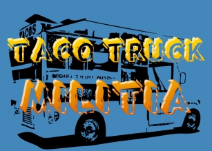 Taco Truck Militia Font Download