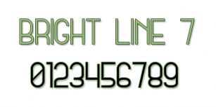 Bright Line 7 Font Download