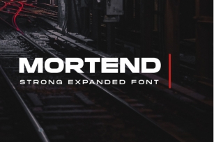 Mortend - Extended Family Font Download