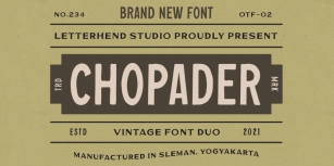 Chopader Font Download