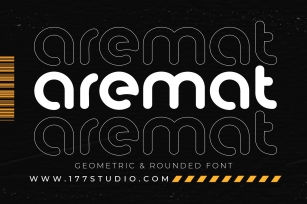 aremat Geometric & Rounded Font Font Download