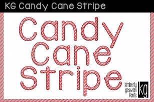 KG Candy Cane Stripe Font Download