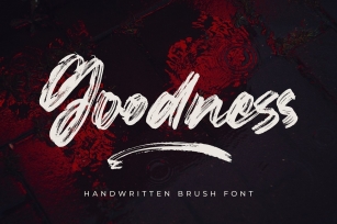 Goodness - Handwritten Brush Font Font Download