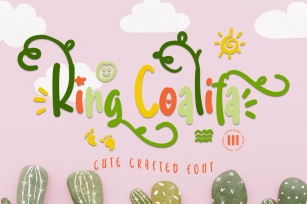 King Coalifa - A Cute Crafted Font Font Download