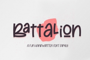 Battalion - Handwritten Font Family Font Download