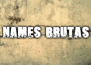Names Brutas Font Download