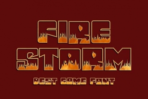 Fire Storm Font Download