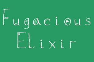 Fugacious Elixir Font Download