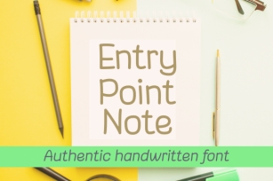 Entry Point Note Font Download
