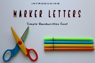 Marker Letters Font Download