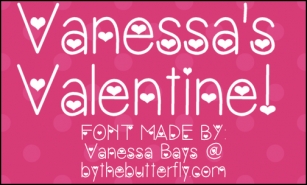 Vanessa's Valentine Font Download